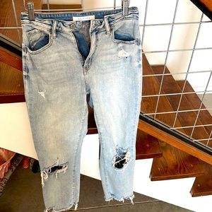 Straight cropped jeans